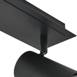 Lindby Deckenstrahler Joffrey, 80 cm, schwarz, 4-flg., GU10