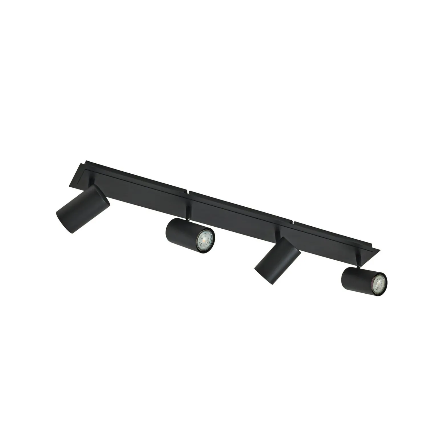 Lindby Deckenstrahler Joffrey, 80 cm, schwarz, 4-flg., GU10
