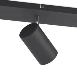 Lindby Deckenstrahler Joffrey, 80 cm, schwarz, 4-flg., GU10