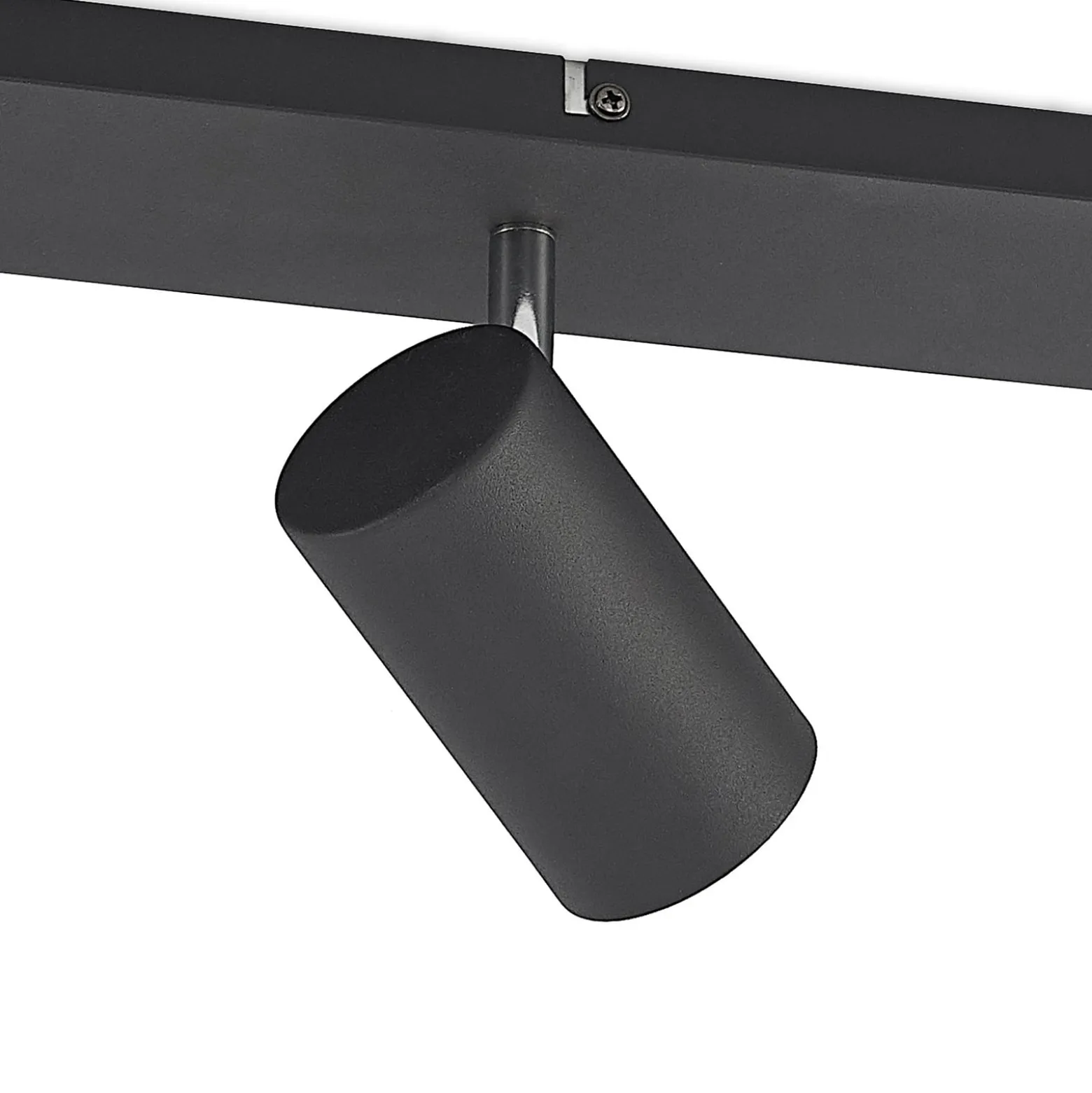 Lindby Deckenstrahler Joffrey, 80 cm, schwarz, 4-flg., GU10