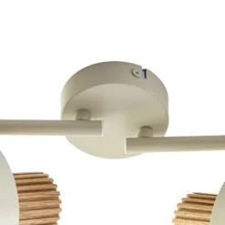 Lindby Deckenstrahler Lenja, 4-flammig, beige, E14, Metall