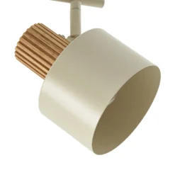 Lindby Deckenstrahler Lenja, 2-flammig, beige, E14, Metall