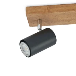 Lindby Deckenstrahler Maniva, 44cm, 3-flammig, schwarz, GU10