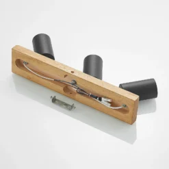 Lindby Deckenstrahler Maniva, 44cm, 3-flammig, schwarz, GU10