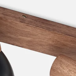 Lindby Deckenstrahler Tonja, dreiflammig, 55 cm, Holz, Stahl