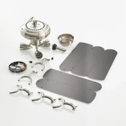 Lindby Deckenventilator mit Licht Anariki, leise, silber
