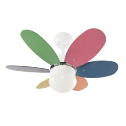 Lindby Deckenventilator mit Licht Litur, leise, Ø 77 cm, E27