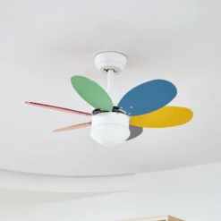 Lindby Deckenventilator mit Licht Litur, leise, Ø 77 cm, E27