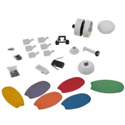 Lindby Deckenventilator mit Licht Litur, leise, Ø 77 cm, E27
