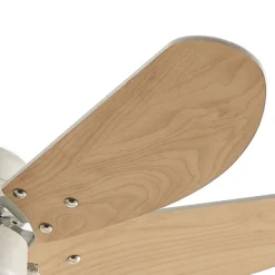 Lindby Deckenventilator mit Licht Minja, weiß, leise, Ø 80cm