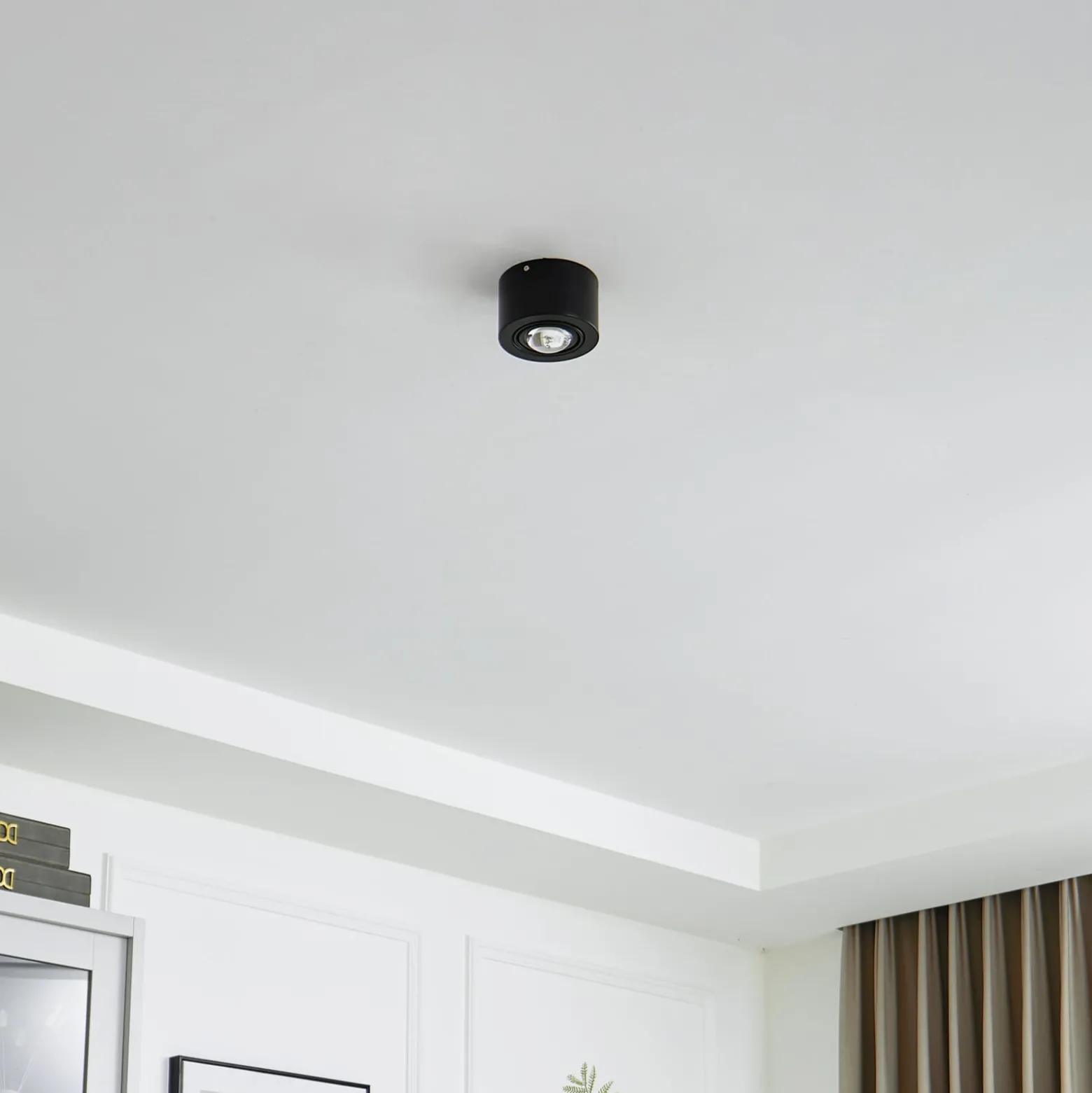 Lindby Downlight Jyla, 1-flammig, schwarz matt, GX53