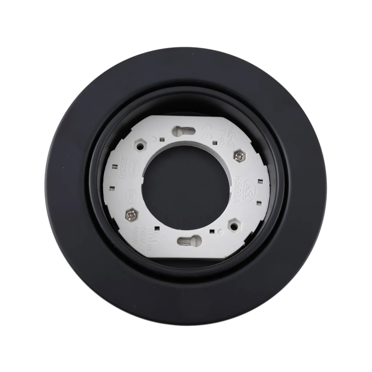 Lindby Downlight Jyla, 1-flammig, schwarz matt, GX53