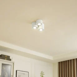 Lindby Downlight Jyla, 3-flammig, weiß matt, GX53