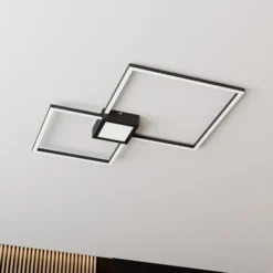 Lindby Duetto LED-Deckenlampe anthrazit 28 W