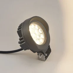 Lindby Emar LED-Erdspießstrahler in Dunkelgrau
