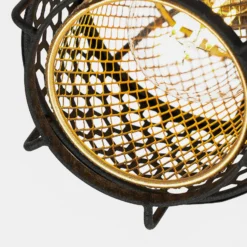 Lindby Eudoria Deckenlampe 3-flammig schwarz/gold