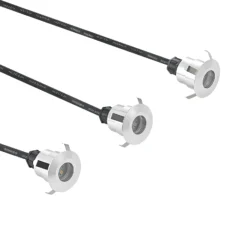 Lindby Gracelle LED-Bodeneinbaulampe, 3 Stück rund