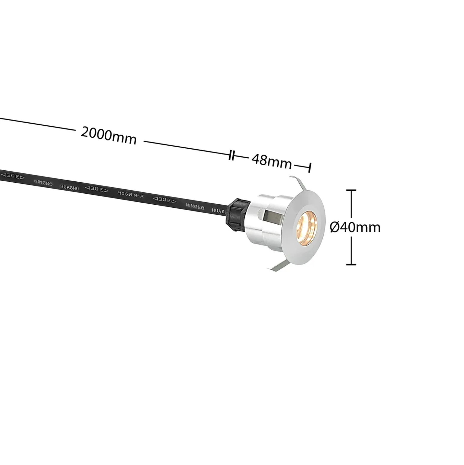 Lindby Gracelle LED-Bodeneinbaulampe, 3 Stück rund