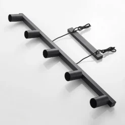 Lindby Hängelampe Baliko, schwarz, 116 cm, 5-flammig, GU10