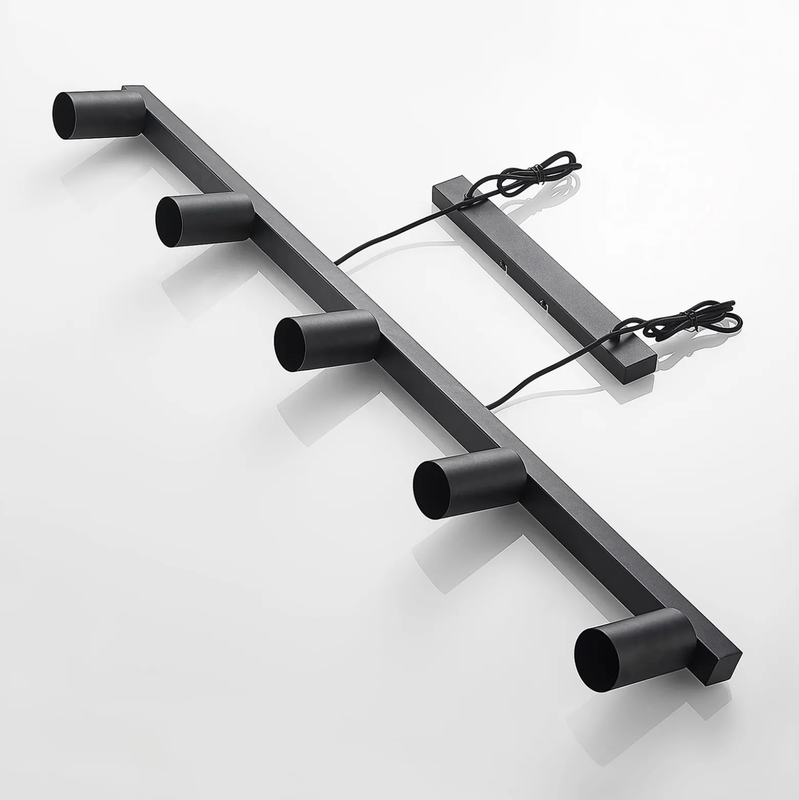 Lindby Hängelampe Baliko, schwarz, 116 cm, 5-flammig, GU10
