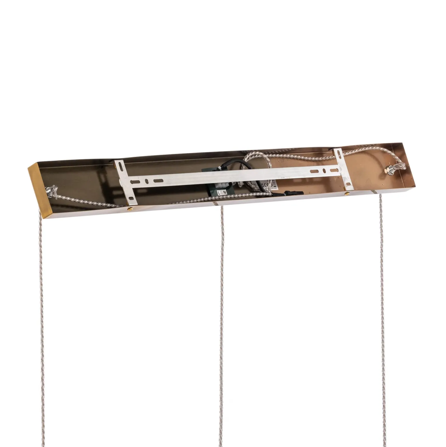 Lindby Hängeleuchte Drakar, 3-flg., amber, Glas, Ø 19,5 cm