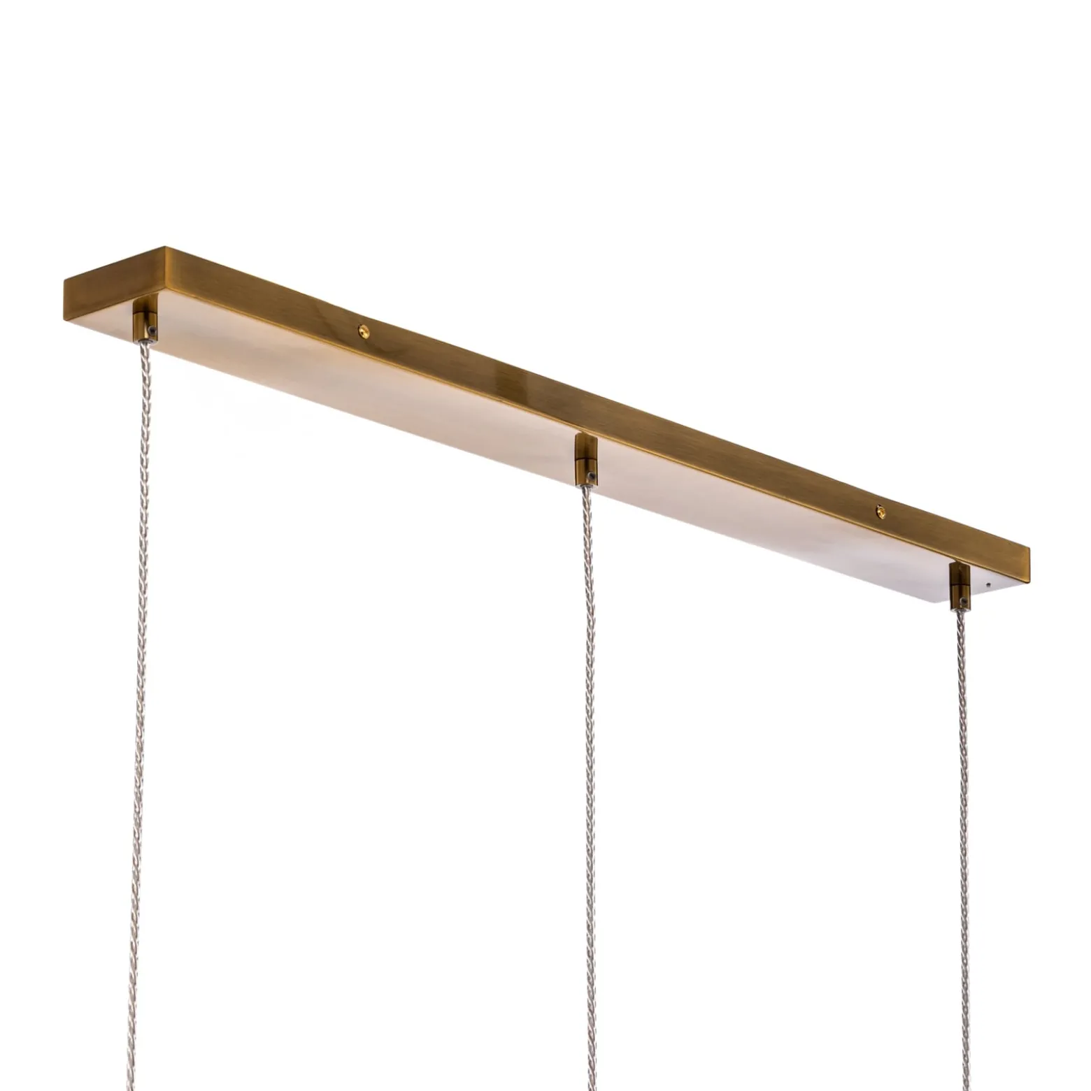 Lindby Hängeleuchte Drakar, 3-flg., amber, Glas, Ø 19,5 cm