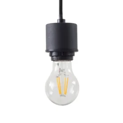 Lindby Hängeleuchte Hildur, 4-flg., 115 cm, rauchgrau, Glas
