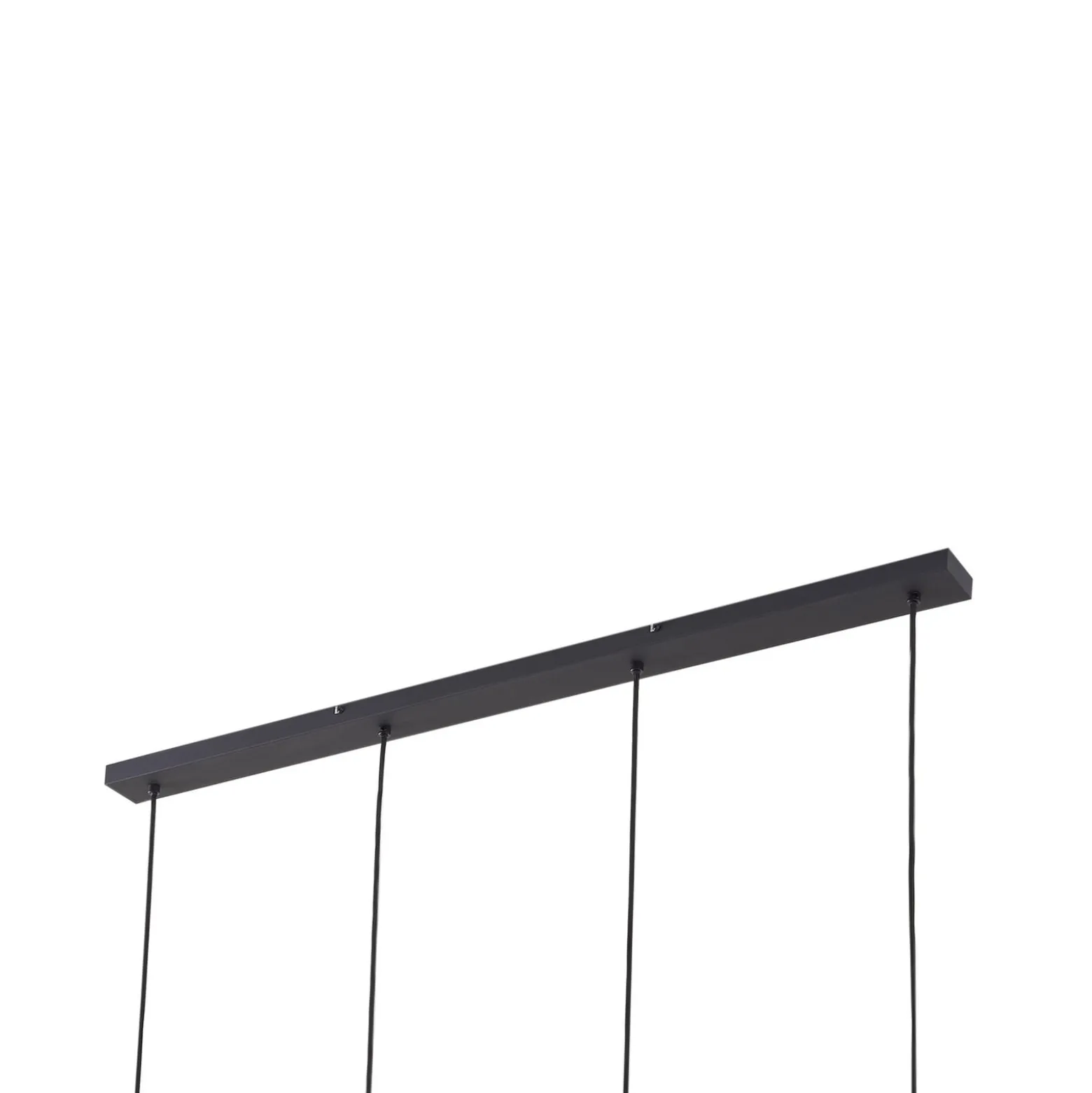 Lindby Hängeleuchte Hildur, 4-flg., 118 cm, rauchgrau, Glas