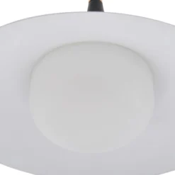 Lindby Hängeleuchte Jarl, schwarz, Metall, Ø 35 cm, G9