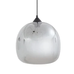 Lindby Hängeleuchte Marla, 7-flammig, Glas, rauchgrau, 128cm