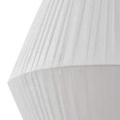 Lindby Hängeleuchte Vitore, Ø 40 cm, Textil, weiß