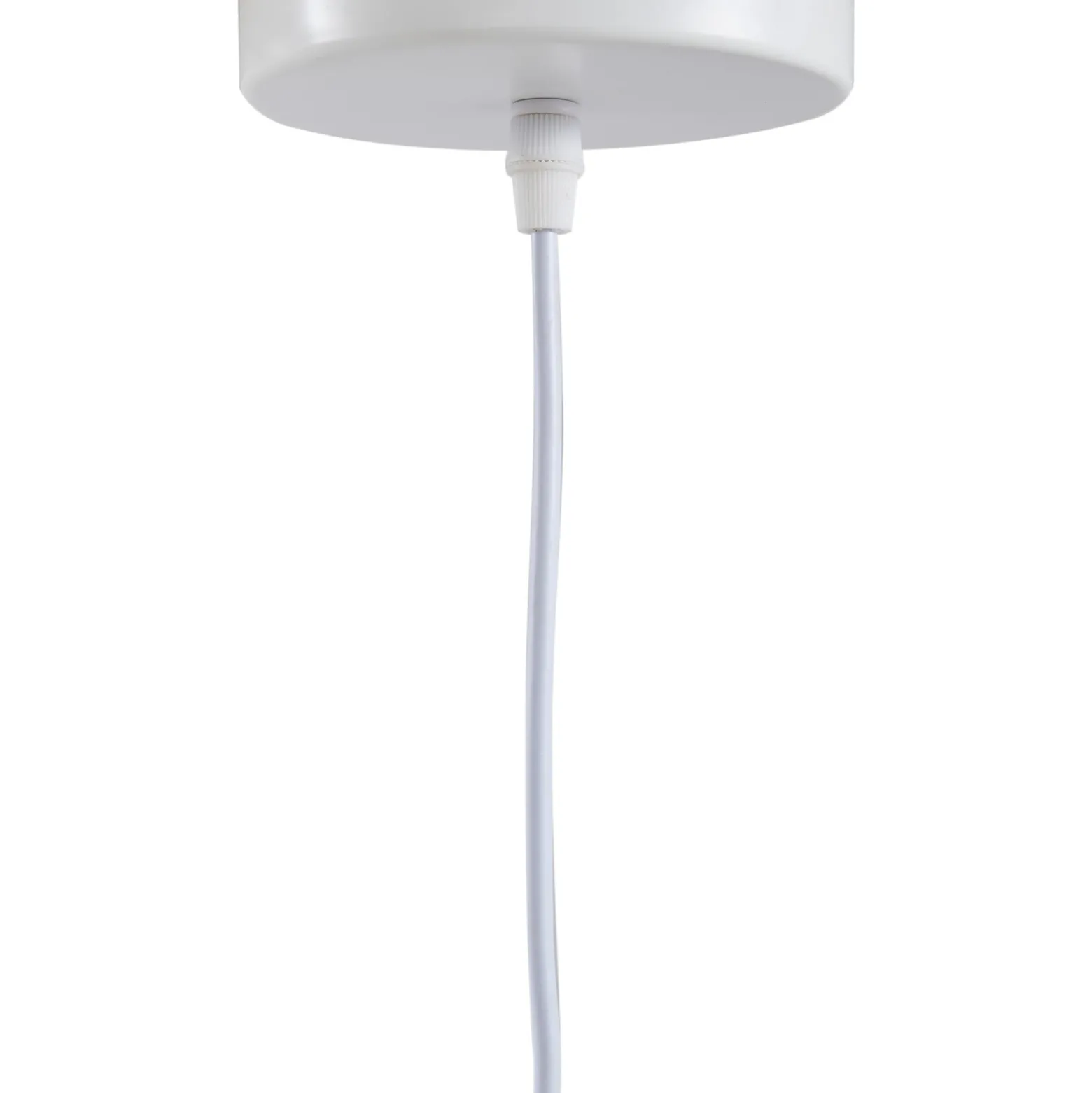 Lindby Hängeleuchte Vitore, Ø 40 cm, Textil, weiß