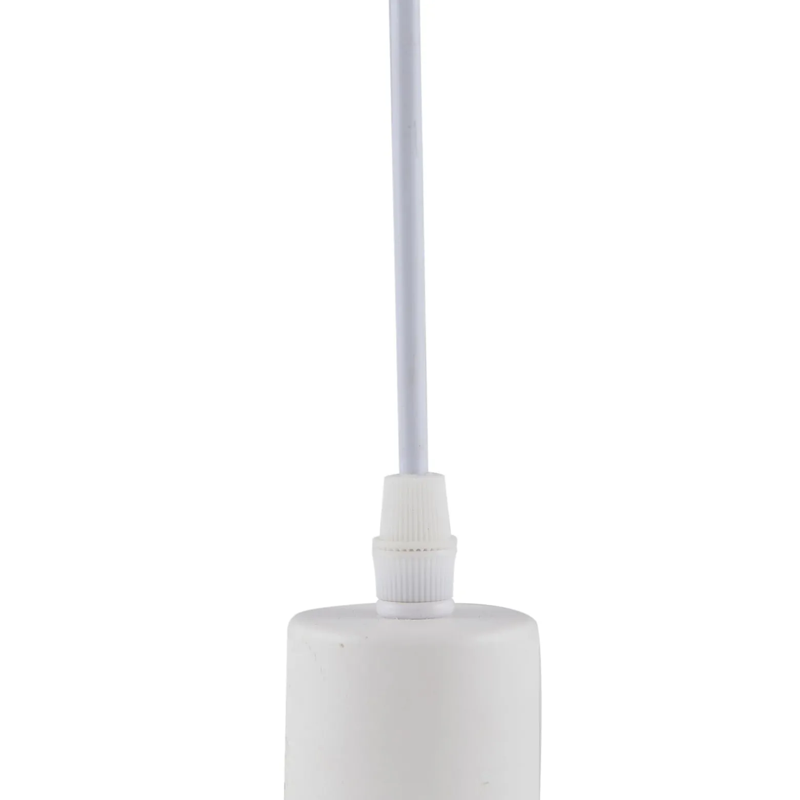 Lindby Hängeleuchte Vitore, Ø 40 cm, Textil, weiß