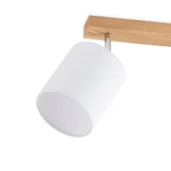 Lindby Imarin Deckenstrahler, 2-flammig, eiche/weiß