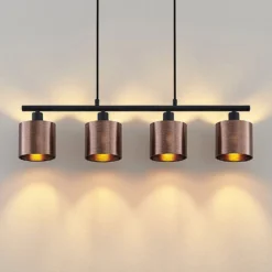 Lindby Joudy Pendellampe, 4-flammig, bronze dunkel