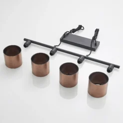 Lindby Joudy Pendellampe, 4-flammig, bronze dunkel