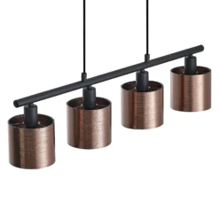 Lindby Joudy Pendellampe, 4-flammig, bronze dunkel