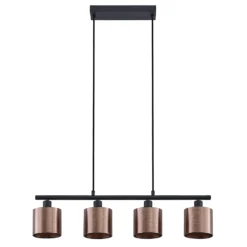 Lindby Joudy Pendellampe, 4-flammig, bronze dunkel