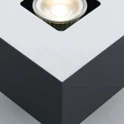 Lindby Kasi Deckenleuchte, schwarz 1-fl. 14 x 14cm