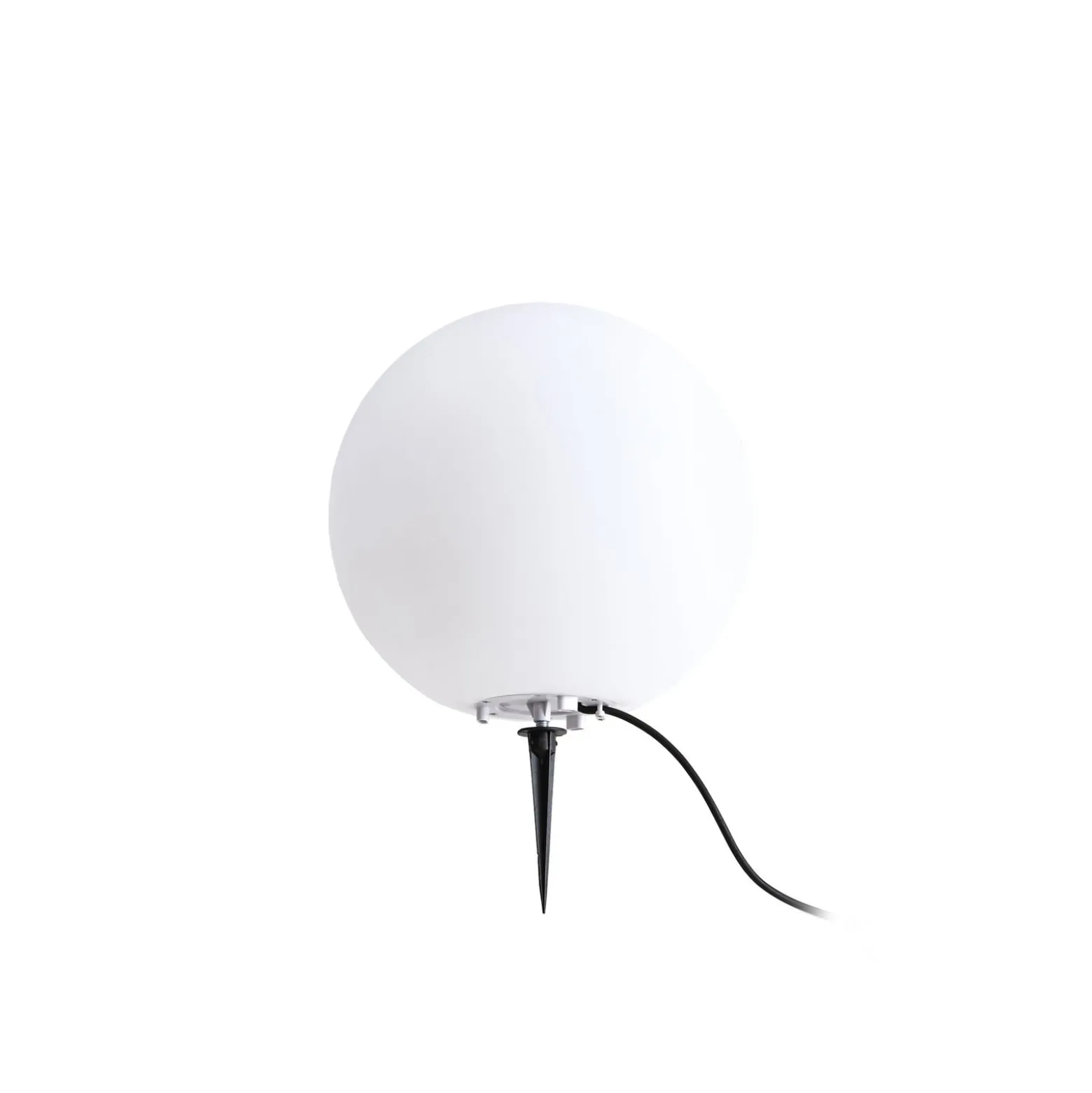 Lindby Kugelleuchte Valyra, Ø 30 cm, IP54, Erdspieß