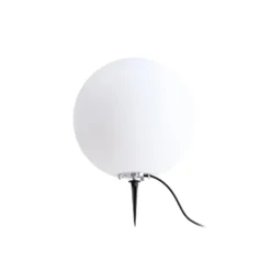 Lindby Kugelleuchte Valyra, Ø 40 cm, IP54, Erdspieß