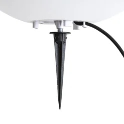 Lindby Kugelleuchte Valyra, Ø 50 cm, IP54, Erdspieß