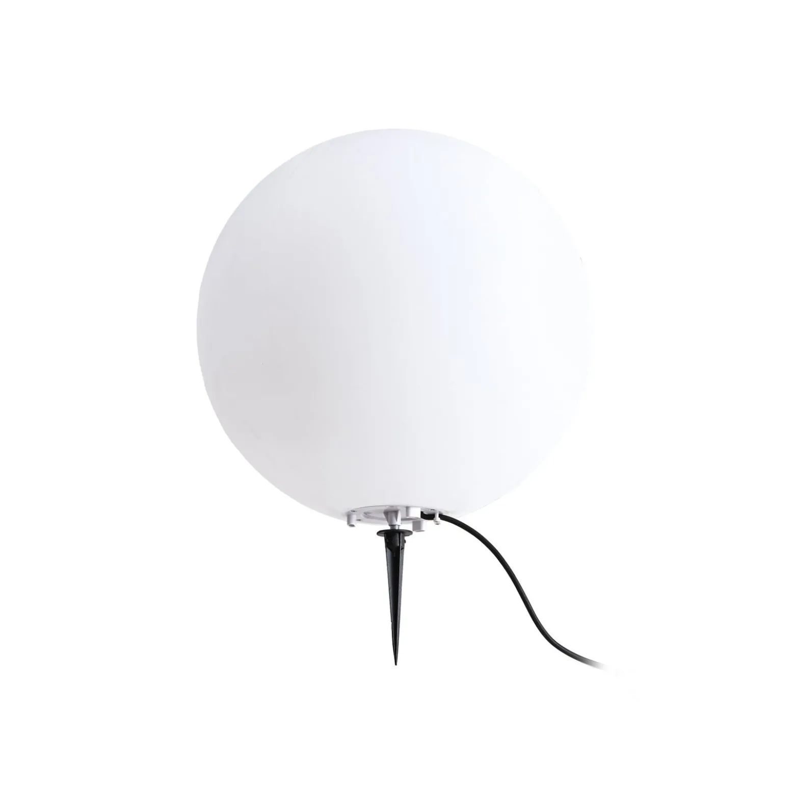 Lindby Kugelleuchte Valyra, Ø 50 cm, IP54, Erdspieß