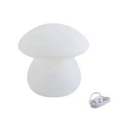 Lindby LED-Akku-Außentischlampe Vernate, RGBW, weiß, dimmbar