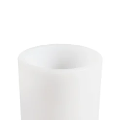 Lindby LED-Akku-Blumenvase Florista, RGB, IP54, Ø 12cm, weiß