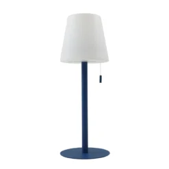 Lindby LED-Akkulampe Azalea blau Alu CCT höhenverstellbar