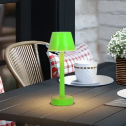 Lindby LED-Akkuleuchte Gaja, grün, USB, IP44, RGBW, dimmbar