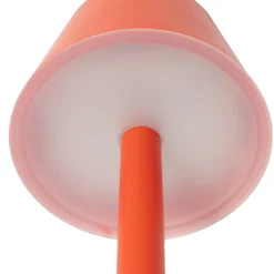 Lindby LED-Akkuleuchte Gaja, rot, USB, IP44, RGBW, dimmbar