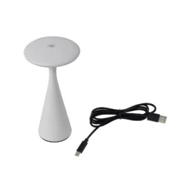Lindby LED-Akku-Tischlampe Evelen, weiß, IP54, CCT