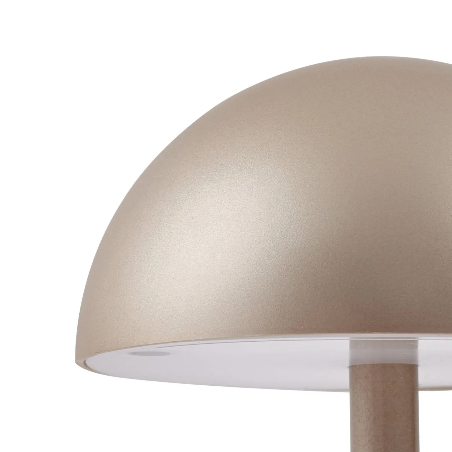 Lindby LED-Akku-Tischlampe Pippin, gold/travertin, IP44